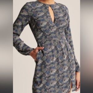 Abercrombie & Fitch Women's Blue floral  Dress